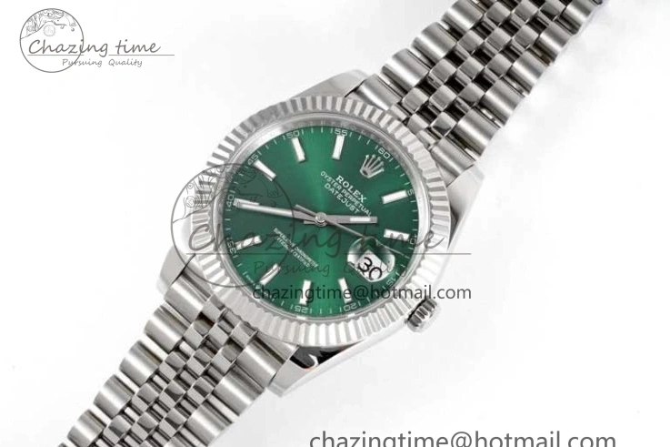 MiroTime 1220 Functional DateJust 41mm 126334 DIWF 1:1 Best Edition 904L Steel Green Sunburst Dial on Jubilee Bracelet SA 2305